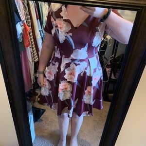 PLUS SIZE SEMI FORMAL DRESS // 2X // Floral